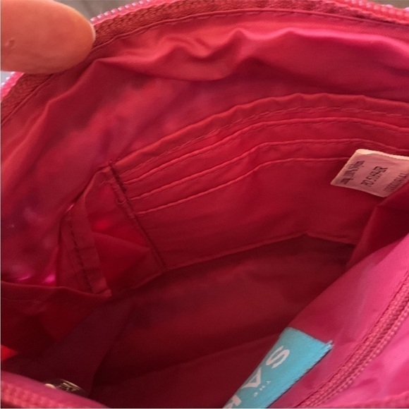 The Sak Pink Crochet Multi Colored Boho‎ Striped Crossbody Bag - Picture 5 of 6